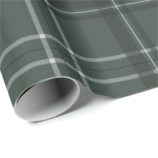 Classic bold holiday plaid hunter green wrapping paper | Zazzle