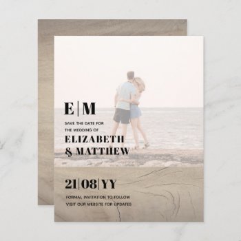 Classic BOLD PHOTO OVERLAY Save the Dates BUDGET