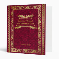 Golden Unicorn scrapbook binder, Zazzle