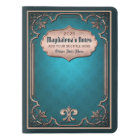 Classic Book Cover Traditional Ornament Turquoise