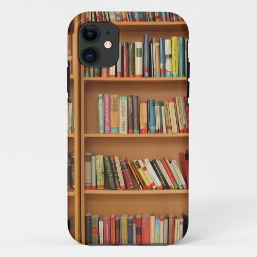 Classic book shelf pattern bookcasebooksold iPhone 11 case