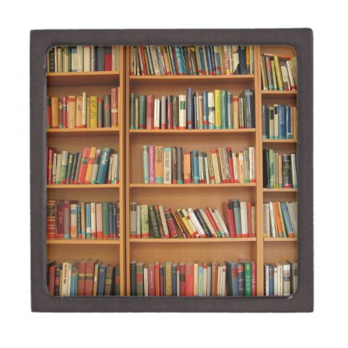 Classic book shelf pattern bookcasebooksold gift box