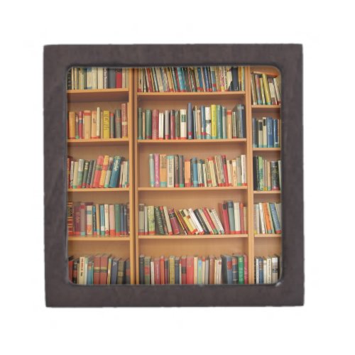 Classic book shelf pattern bookcasebooksold jewelry box