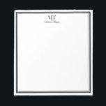 Classic Border Personalised Notepad<br><div class="desc">The Classic Border Personalised Notepad is a customizable notepad that features a border design. 
Personalization Tip- Text1 has different font style between Uppercase and Lowercase letters.</div>