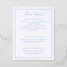 Classic Border Wedding Details