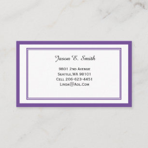 Classic Bordered Business Calling Card