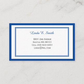 Classic Bordered Calling Card