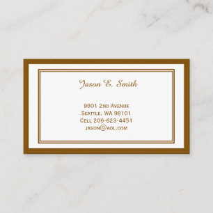 Classic Bordered Calling Card