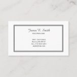Classic Bordered Calling Card