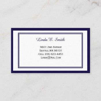 Classic Bordered Calling Card by photographybydebbie at Zazzle