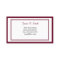 Classic Bordered Calling Card