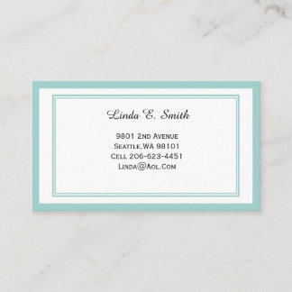 Classic Bordered Calling Card