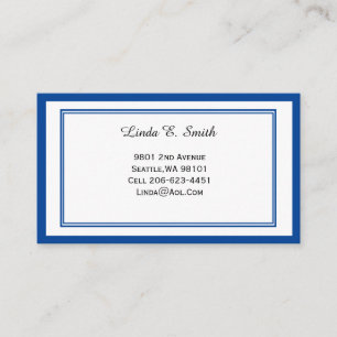 Classic Bordered Calling Card