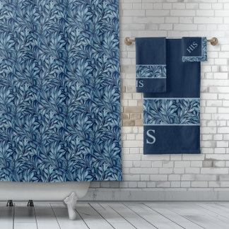 Classic Botanical Large Pattern Bath Towel Set