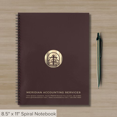 Classic Branded Gold Seal Notebook - Product | North Red Vine