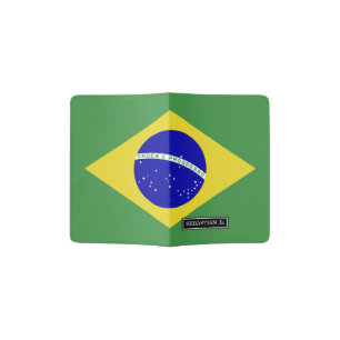 Classic Brazilian Flag Passport Holder
