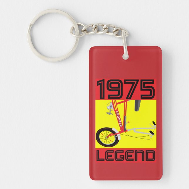 Classic British 1970's Iconic Bicycle Keychain (Front)