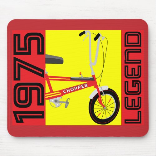 Classic British 1970s Iconic Bicycle Mouse Pad