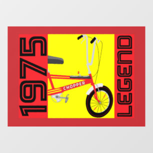 Classic British 1970's Iconic Bicycle Window Cling