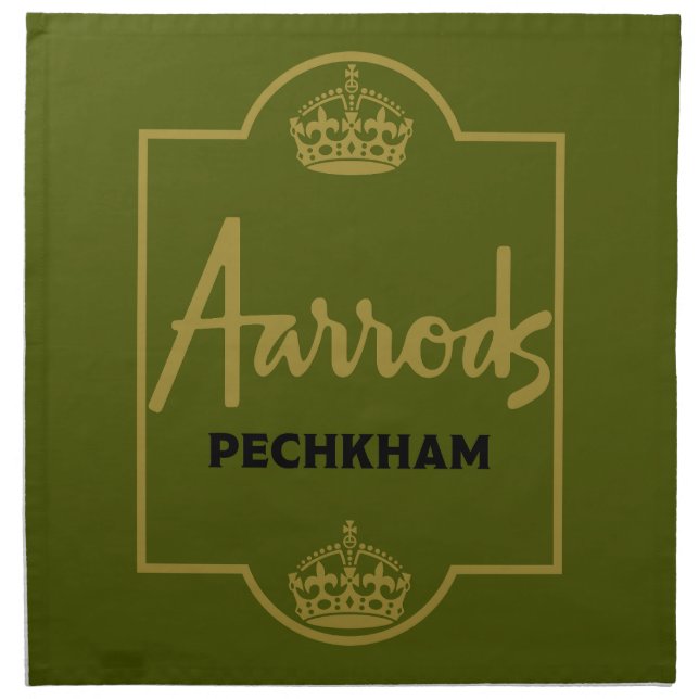 Classic British Novelty Gift Cloth Napkin (Front)