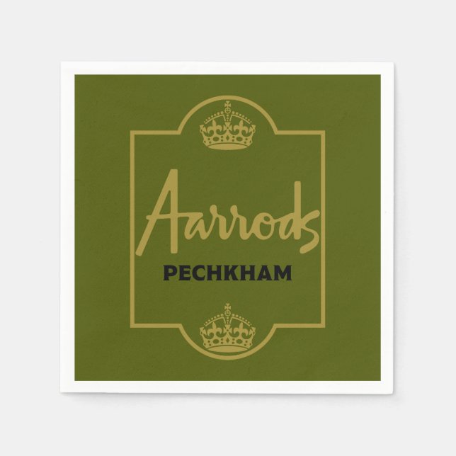 Classic British Novelty Gift Napkins (Front)