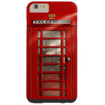 Classic British Red Telephone Box 6/6s Plus Case at Zazzle