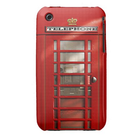 Classic British Red Telephone Box Iphone 3 Cover