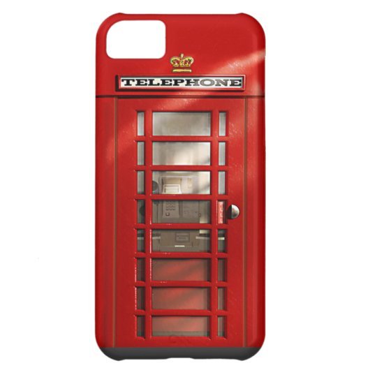 Classic British Red Telephone Box iPhone 5C Case (Back)