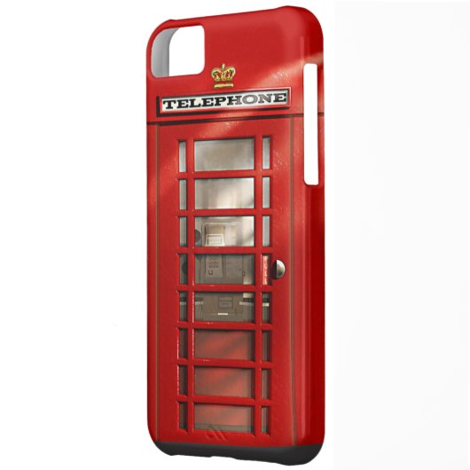 Classic British Red Telephone Box iPhone 5C Case (Back Left)