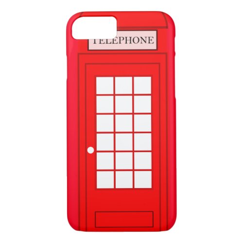 Classic British Red Telephone Box iPhone 7 case