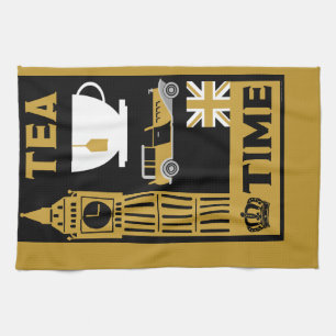 Classic British Tea Drinkers     Kitchen Towel