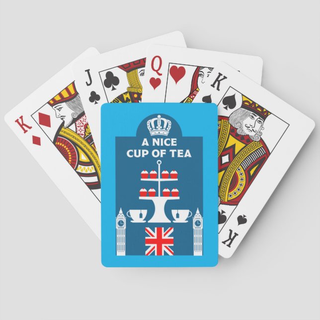 Classic British Tea Drinkers         Poker Cards (Back)