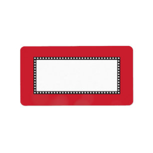 CLASSIC BROADWAY Bar Bat Mitzvah Invitation Label