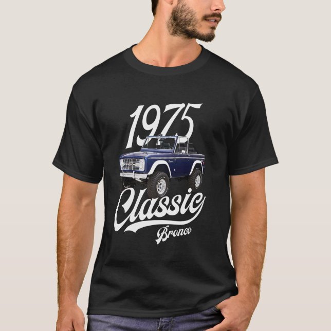 Classic bronco 1975 Navy Blue Knoxville T-Shirt (Front)