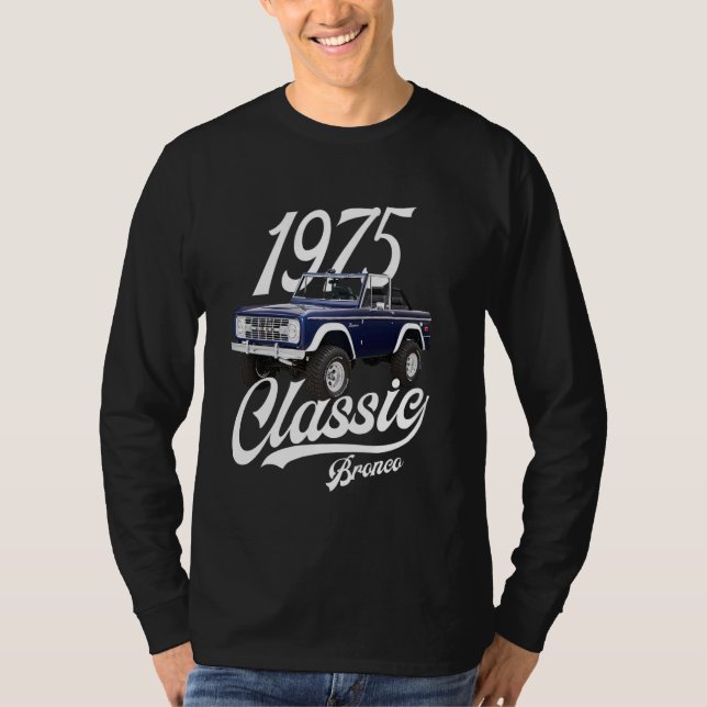 Classic bronco 1975 Navy Blue Knoxville T-Shirt (Front)