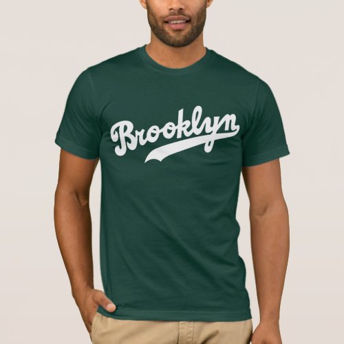 Classic Brooklyn _ Forest Green T_Shirt