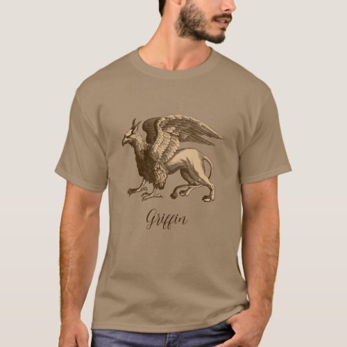 Classic Brown and Beige Griffin _ Legendary Beast T_Shirt