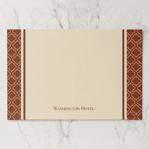 Classic Brown Desk Notepad  Paper Pad