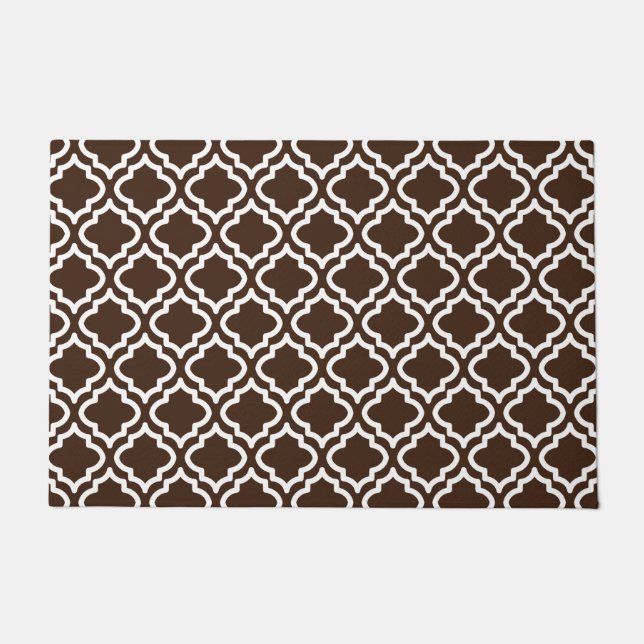 Classic Brown Pattern Doormat (Front)