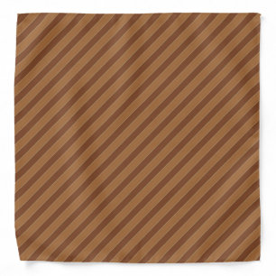 Classic Brown Stripes Bandana