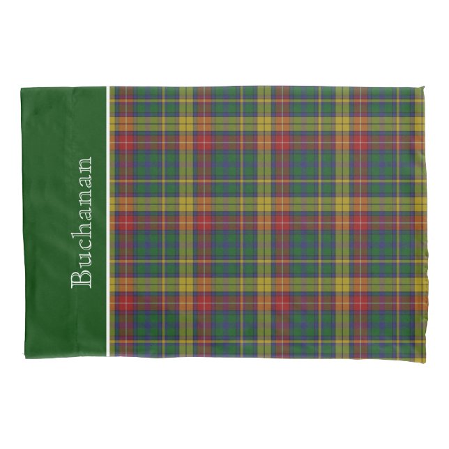 Classic Buchanan Tartan Plaid Pillow Case (Front)