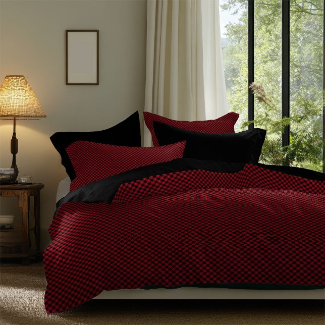 Classic Buffalo Duvet Red and Black Plaid Comfort (Classic Buffalo Duvet Red and Black Plaid Comfort)