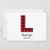 The Letter J - Monogram in Rainbow and Black Buffalo Plaid