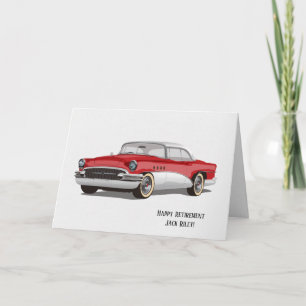 Classic Buick automobile for retirement Card