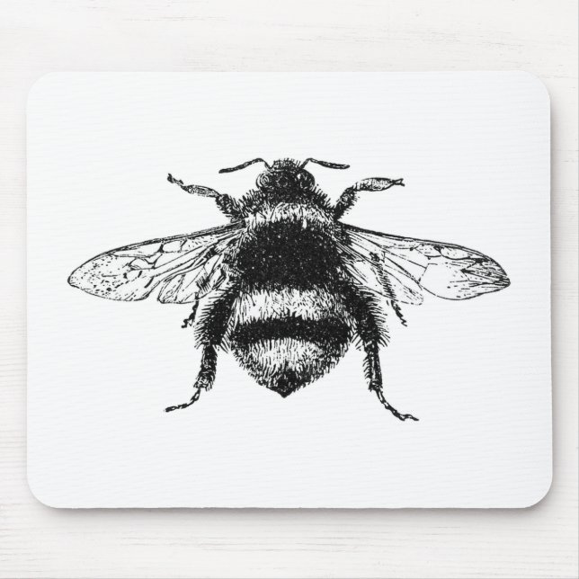 Classic Bumble Bee Mouse Pad (Front)