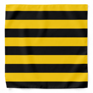 Classic Bumblee Bee Honey Bees Stripes Striped Bandana