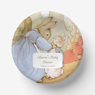 Classic Bunnies Baby Shower Paper Bowls