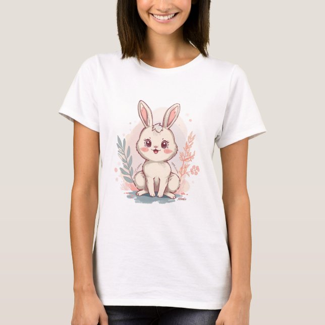 Classic Bunny Design -Minimalistic T-Shirt (Front)