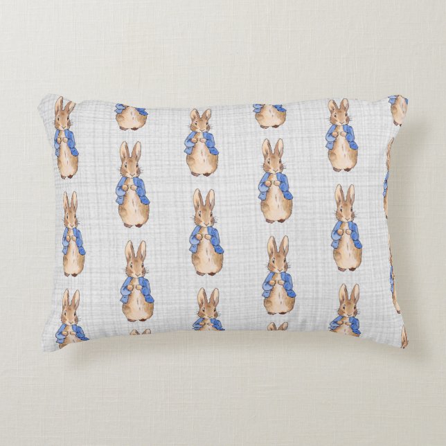 Classic bunny rabbit accent pillow (Front)