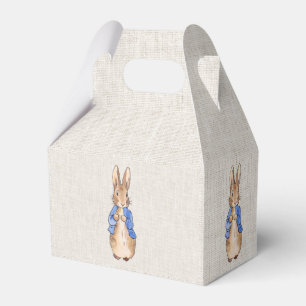 Classic bunny rabbit blue jacket favor boxes